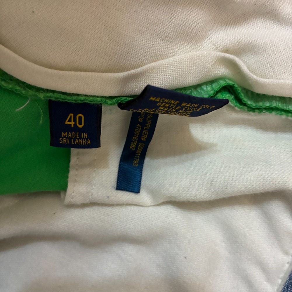 NWD Polo Ralph Lauren Bedford Chino Shorts Mens Size 40 Twill Shark AOP Preppy - Picture 2 of 12